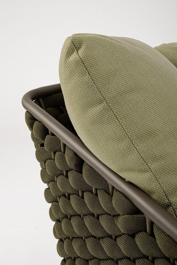 Bizzotto Divano da giardino 2 posti Everly Verde