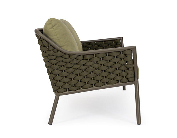 Bizzotto Divano da giardino 2 posti Everly Verde