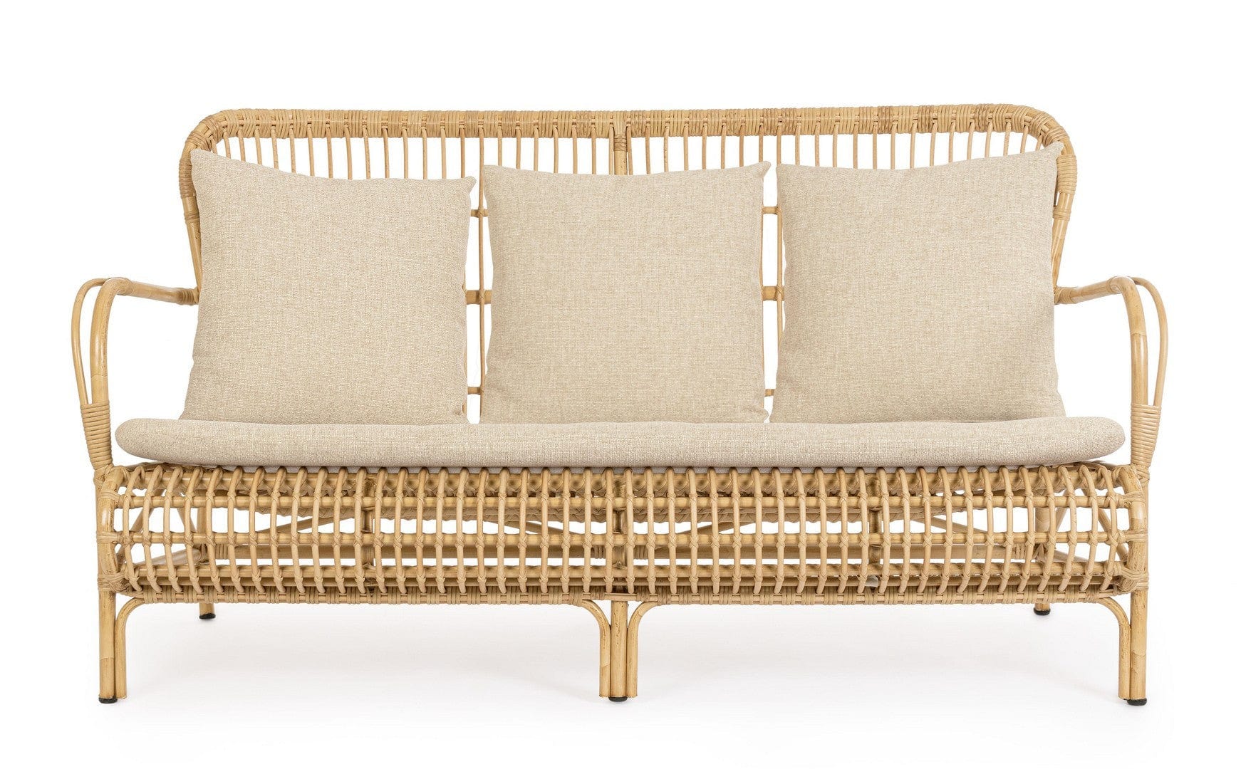 Bizzotto Divano da giardino 2 posti Florisel Beige