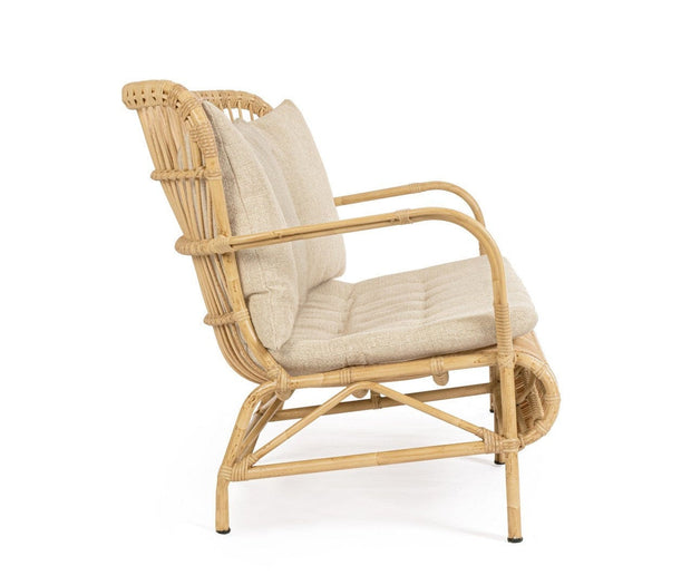 Bizzotto Divano da giardino 2 posti Florisel Beige