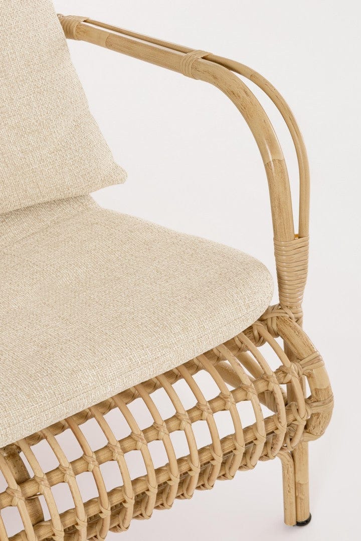 Bizzotto Divano da giardino 2 posti Florisel Beige
