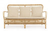 Bizzotto Divano da giardino 2 posti Florisel Beige