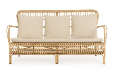 Bizzotto Divano da giardino 2 posti Florisel Beige