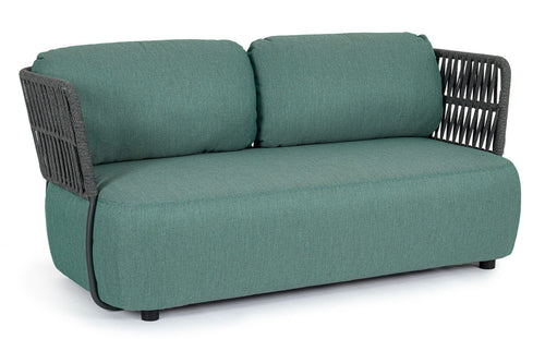 Bizzotto Divano da giardino 2 posti Palmer Verde
