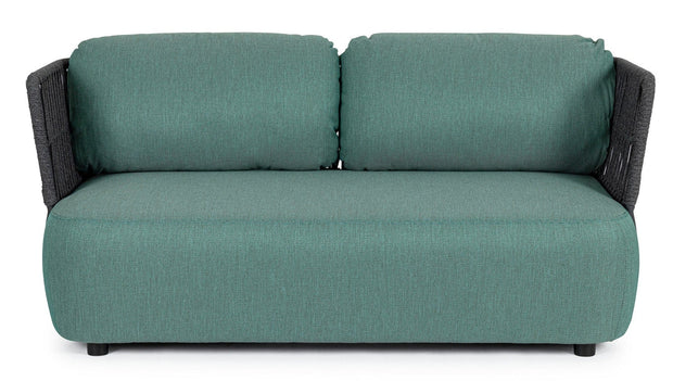 Bizzotto Divano da giardino 2 posti Palmer Verde