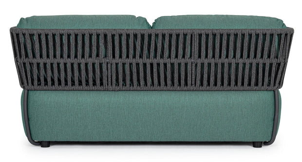 Bizzotto Divano da giardino 2 posti Palmer Verde
