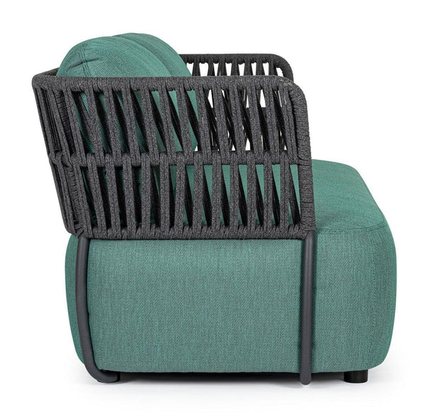 Bizzotto Divano da giardino 2 posti Palmer Verde