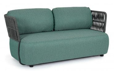 Bizzotto Divano da giardino 2 posti Palmer Verde