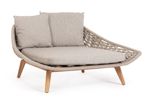 Bizzotto Divano da giardino 2 posti Tamires Beige