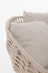 Bizzotto Divano da giardino 2 posti Tamires Beige