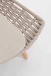 Bizzotto Divano da giardino 2 posti Tamires Beige
