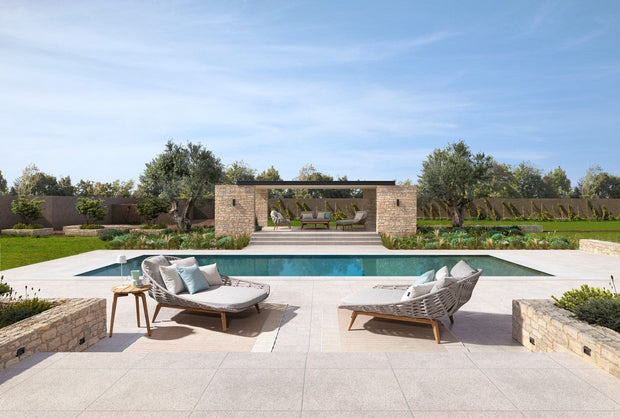Bizzotto Divano da giardino 2 posti Tamires Beige