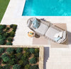 Bizzotto Divano da giardino 2 posti Tamires Beige