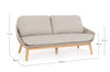 Bizzotto Divano da giardino 2 posti Tamires Beige