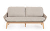 Bizzotto Divano da giardino 2 posti Tamires Beige