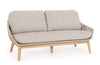 Bizzotto Divano da giardino 2 posti Tamires Beige