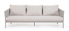 Bizzotto Divano da giardino 3 posti Florencia Beige