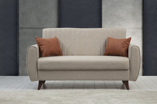 Asir Divano Letto 2 posti in tessuto Alkon Beige