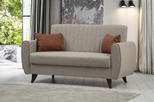 Asir Divano Letto 2 posti in tessuto Alkon Beige
