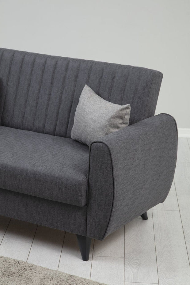 Asir Divano Letto 2 posti in tessuto Alkon Grigio