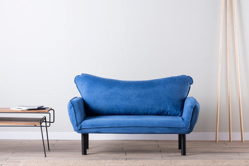 Asir Divano Letto 2 posti in tessuto Chatto Blu