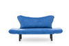 Asir Divano Letto 2 posti in tessuto Chatto Blu