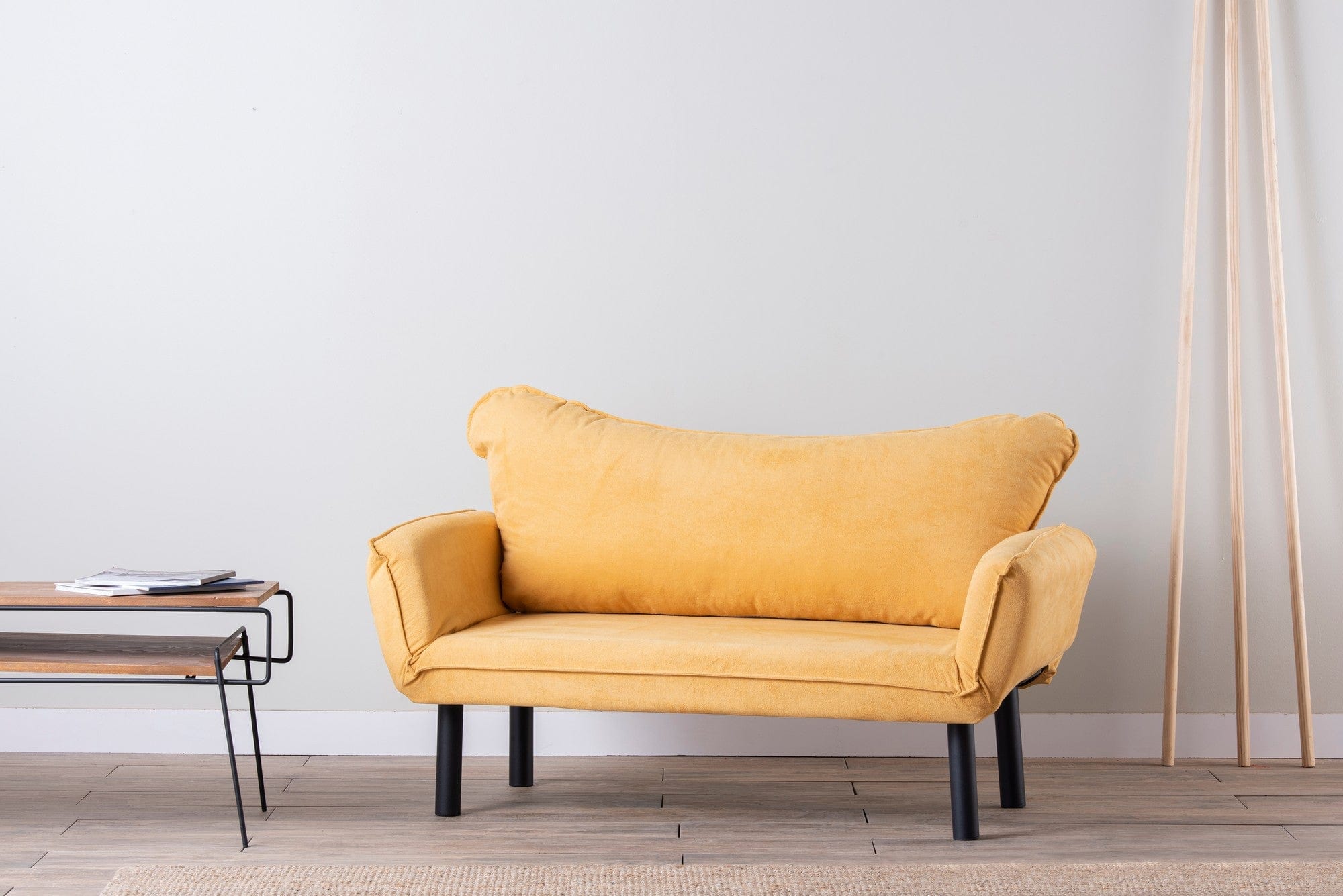 Asir Divano Letto 2 posti in tessuto Chatto Giallo