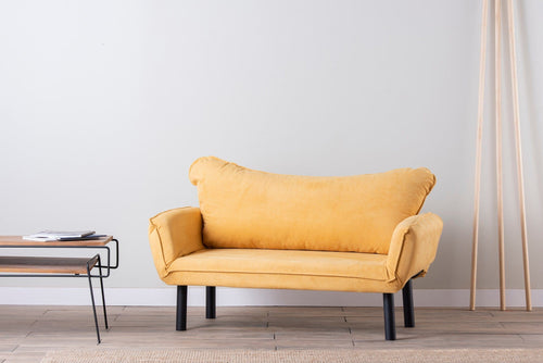 Asir Divano Letto 2 posti in tessuto Chatto Giallo