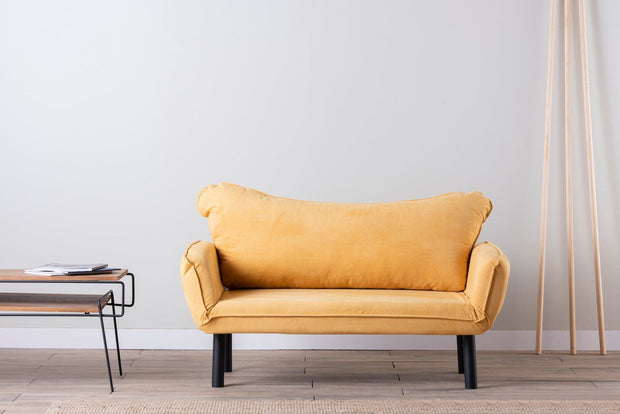 Asir Divano Letto 2 posti in tessuto Chatto Giallo