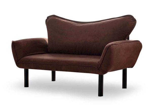 Asir Divano Letto 2 posti in tessuto Chatto Marrone