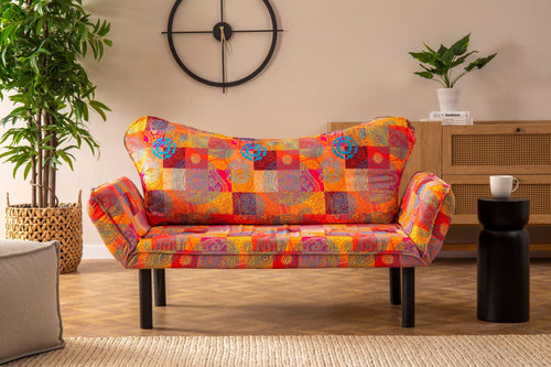 Asir Divano Letto 2 posti in tessuto Chatto Multicolore