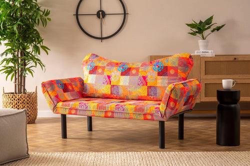 Asir Divano Letto 2 posti in tessuto Chatto Multicolore