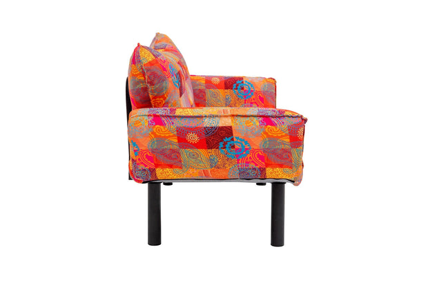 Asir Divano Letto 2 posti in tessuto Chatto Multicolore