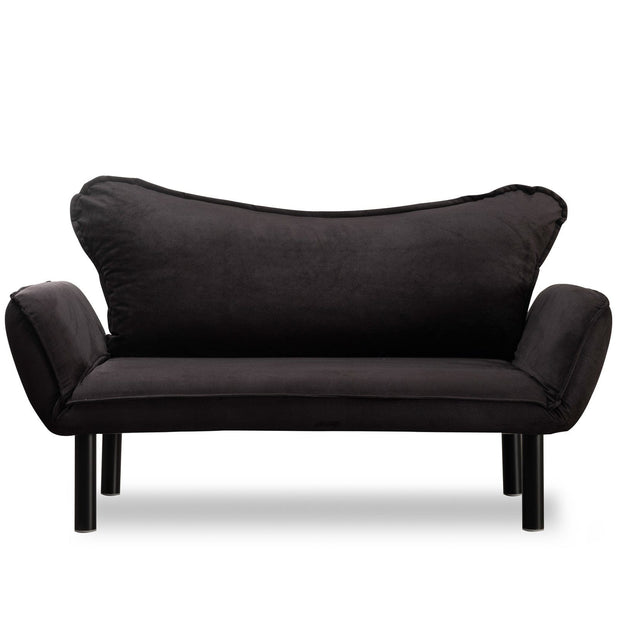 Asir Divano Letto 2 posti in tessuto Chatto Nero