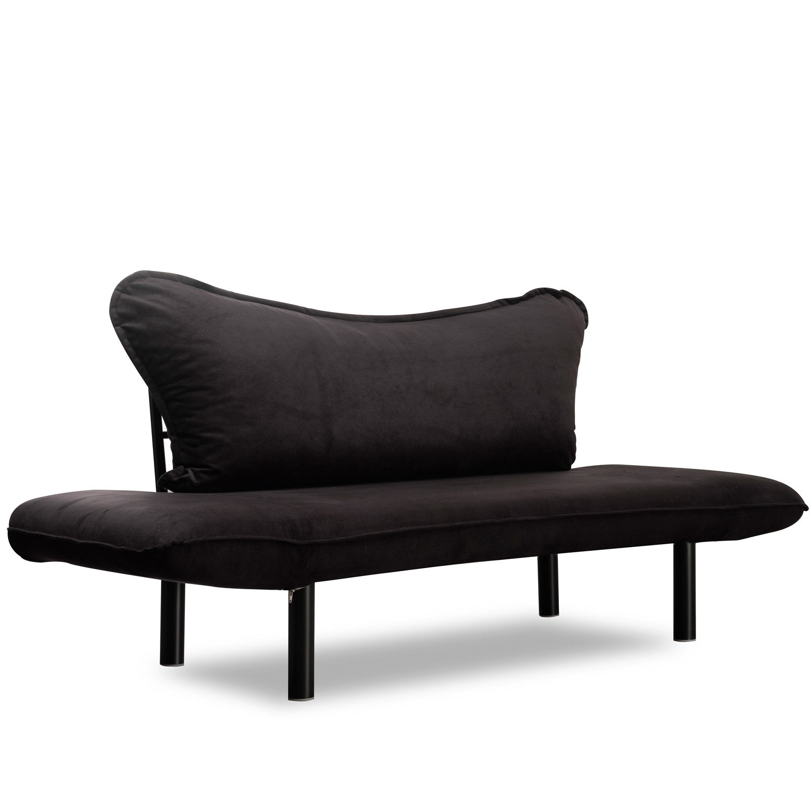 Asir Divano Letto 2 posti in tessuto Chatto Nero