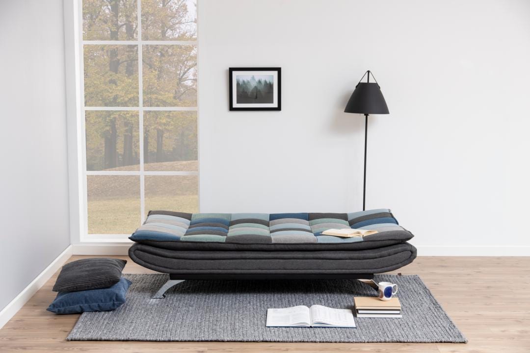 Actona Divano Letto 2 posti in tessuto Faith Multicolore