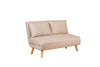 Asir Divano Letto 2 posti in tessuto Folde Crema