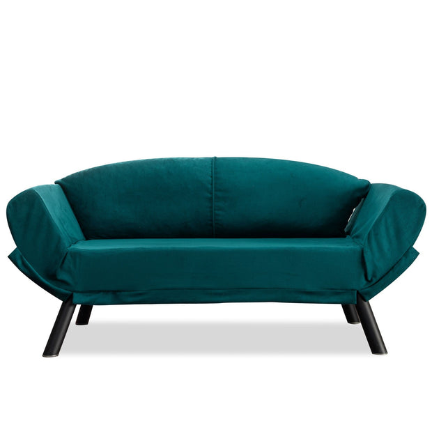 Asir Divano Letto 2 posti in tessuto Genzo Blu