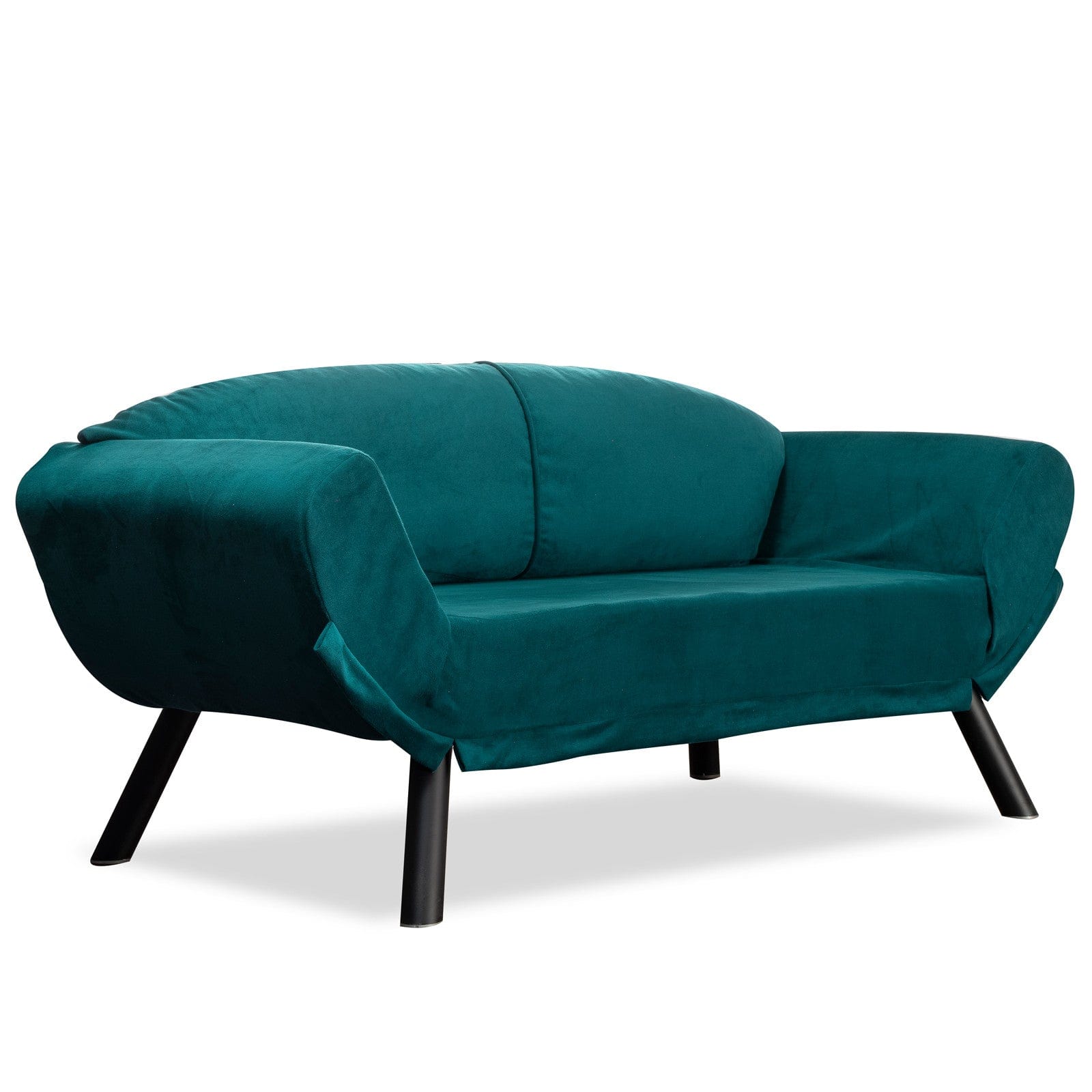 Asir Divano Letto 2 posti in tessuto Genzo Blu