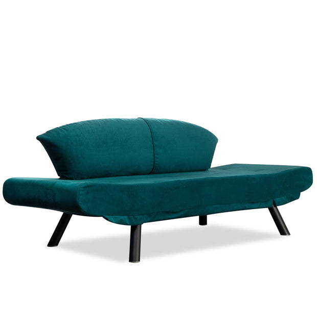 Asir Divano Letto 2 posti in tessuto Genzo Blu