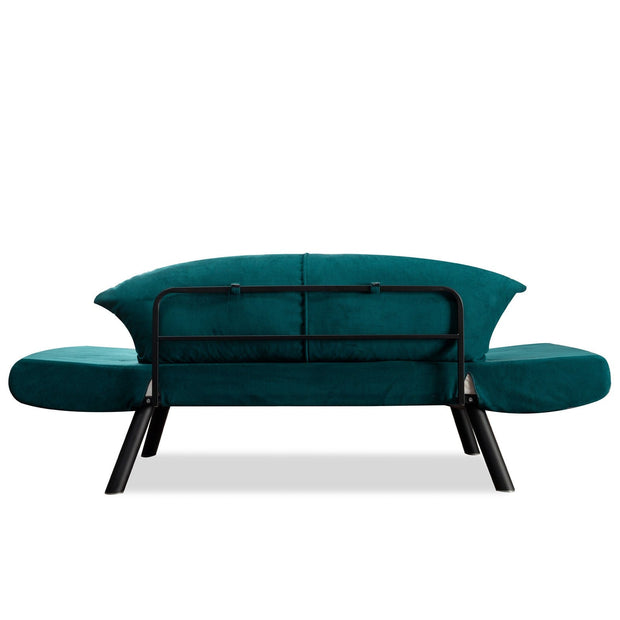 Asir Divano Letto 2 posti in tessuto Genzo Blu
