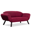 Asir Divano Letto 2 posti in tessuto Genzo Bordeaux