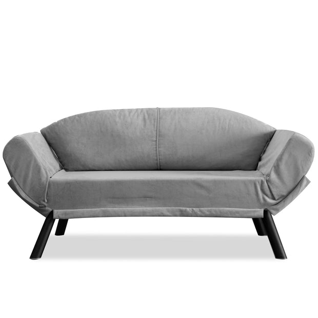 Asir Divano Letto 2 posti in tessuto Genzo Grigio