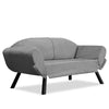 Asir Divano Letto 2 posti in tessuto Genzo Grigio