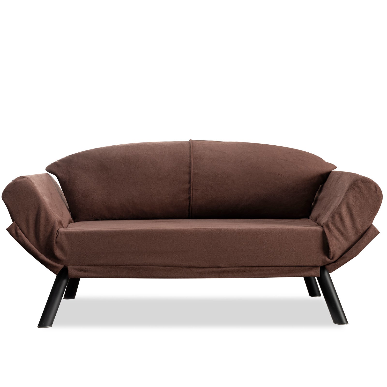 Asir Divano Letto 2 posti in tessuto Genzo Marrone