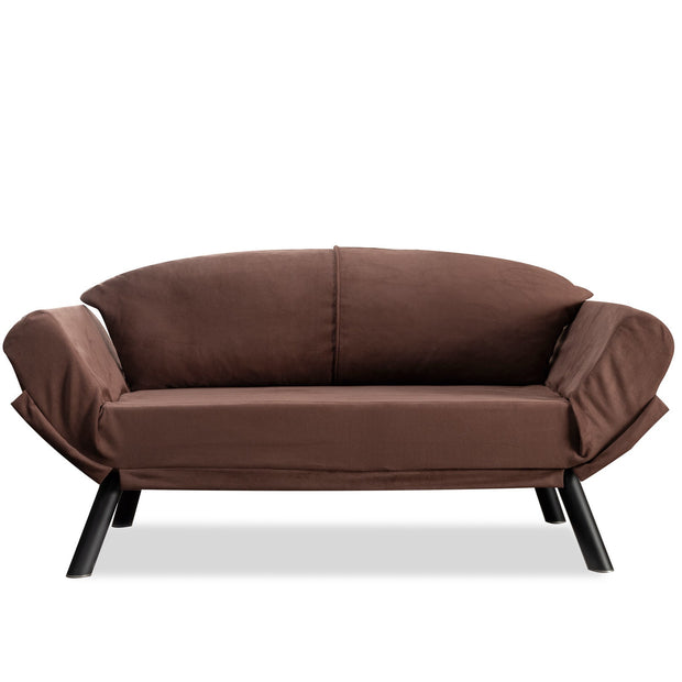 Asir Divano Letto 2 posti in tessuto Genzo Marrone