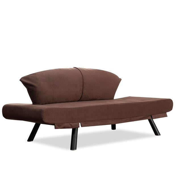 Asir Divano Letto 2 posti in tessuto Genzo Marrone