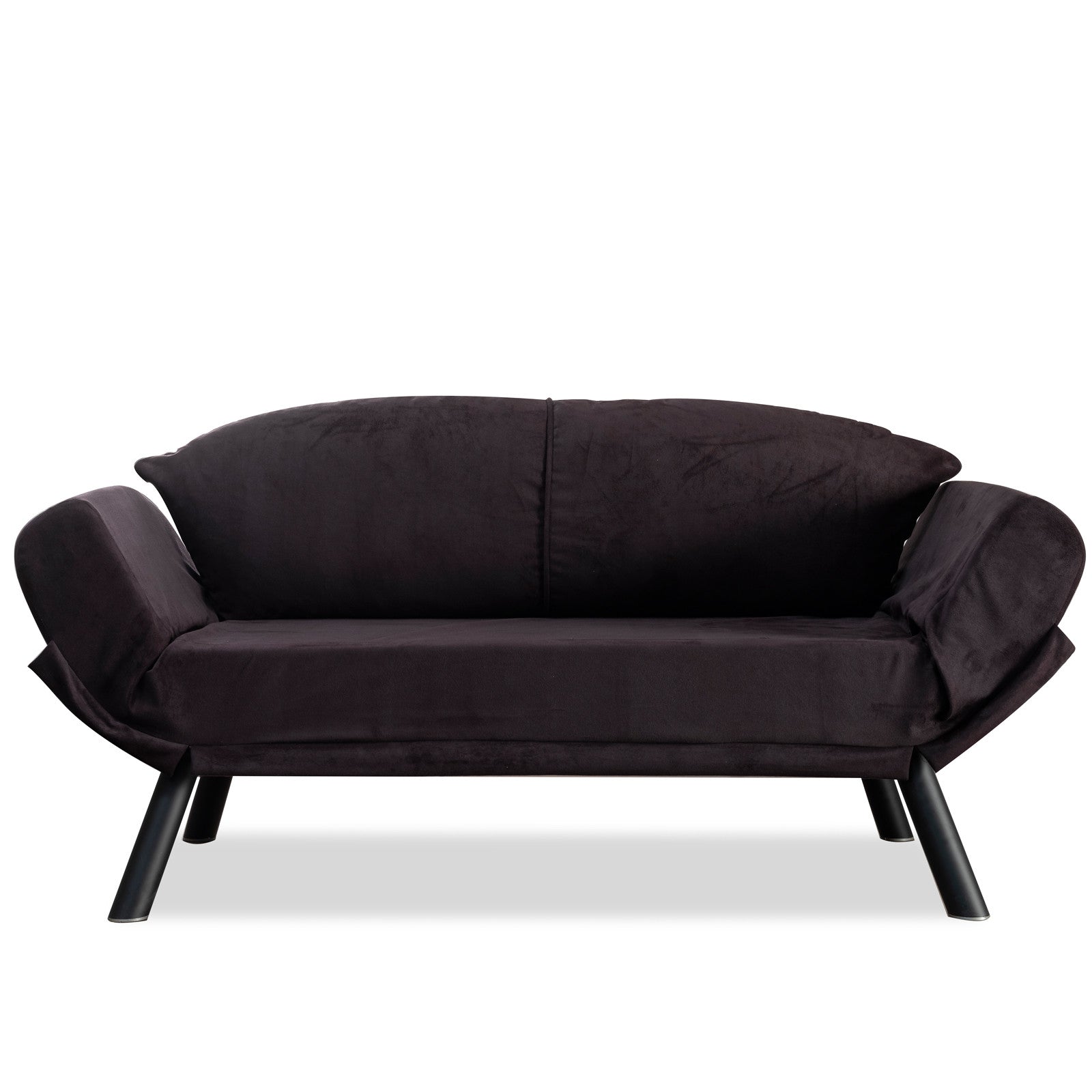 Asir Divano Letto 2 posti in tessuto Genzo Nero