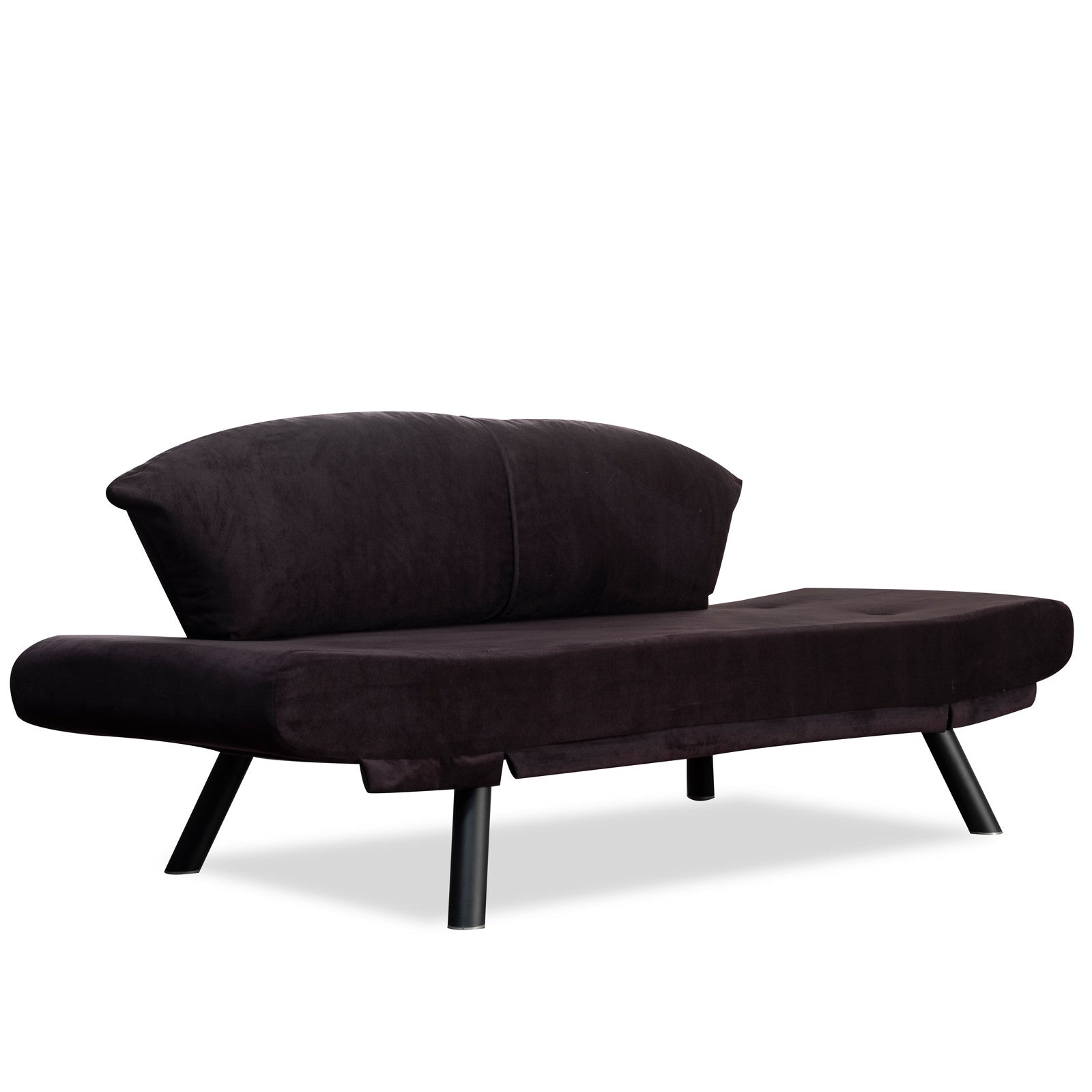 Asir Divano Letto 2 posti in tessuto Genzo Nero