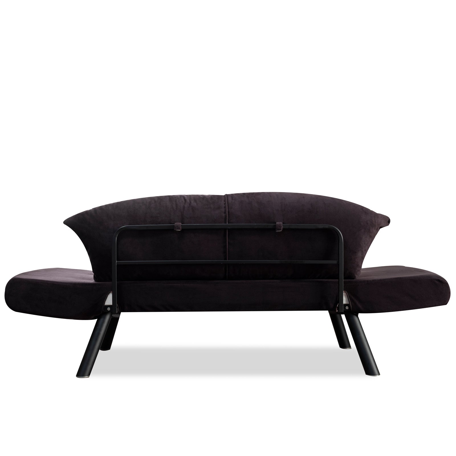 Asir Divano Letto 2 posti in tessuto Genzo Nero